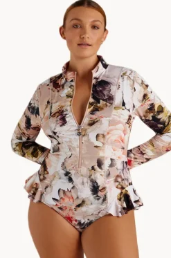 Fiore Frill Long Sleeve Sunsuit