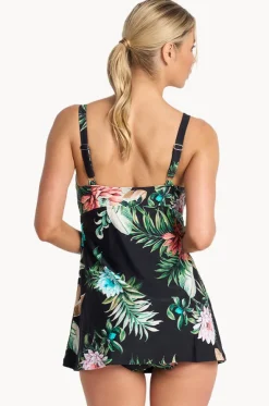 Floral Empire Swim Dress