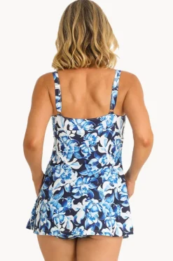 Floral Empire Swim Dress