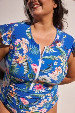 Florida Frill Sleeve Sunsuit