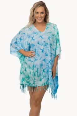Fluro Dye V Neck Cover Up