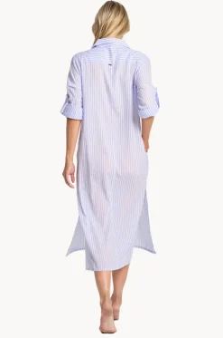 Fresh Button Midi Dress