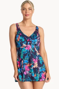 Fresia Mesh Ruffle Swim Dress
