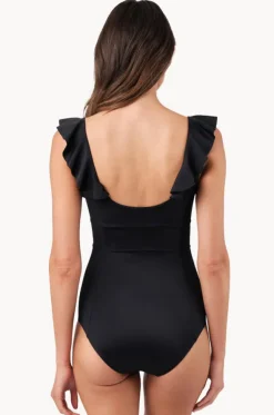 Frill Classic Square Neck One Piece