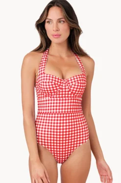Gingham Bustier Balconette One Piece