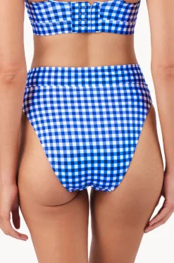 Gingham High Cut High Waist Bottom