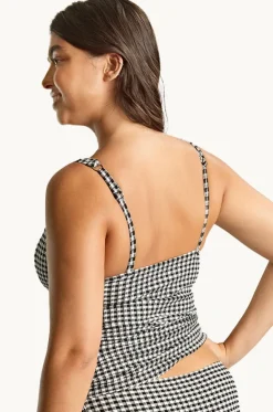 Gingham Iris F Cup Balconette Singlet