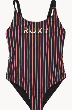 Girls Active Stripe One Piece
