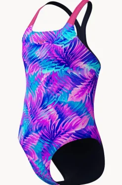 Girls Allover Print Powerback One Piece