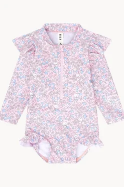 Girls Bluebell Floral Sunsuit