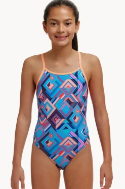 Girls Boxed Up Diamond Back One Piece