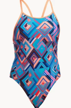 Girls Boxed Up Diamond Back One Piece