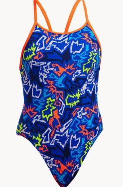 Girls Broken Hearts Diamond Back One Piece