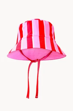 Girls Candy Stripe Swim Hat