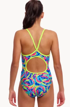 Girls Choppy Waters Diamond Back One Piece