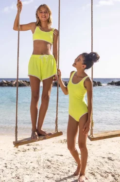 Girls Citron Zest Crop Set