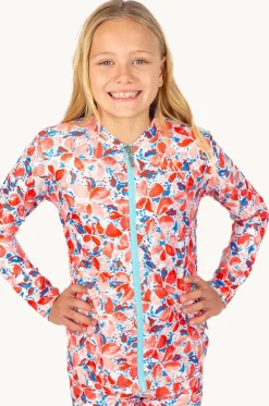 Girls Coral Suntop