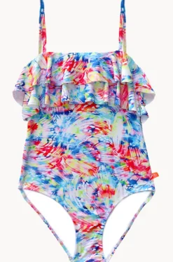 Girls Cosmik Crush Frill Tube One Piece