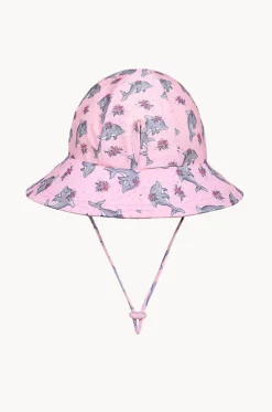 Girls Dolphin Ponytail Bucket Sunhat
