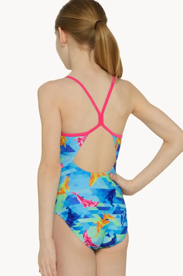 Girls Dolphine Sprintback One Piece