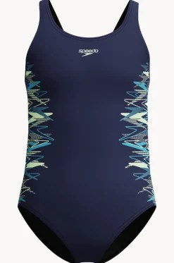 Girls Duo Logo Placement Muscleback One Piece