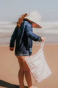 Girls Floral Ponytail Bucket Sunhat