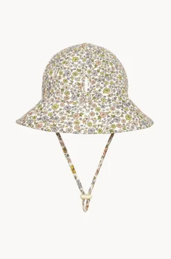 Girls Floret Ponytail Bucket Hat