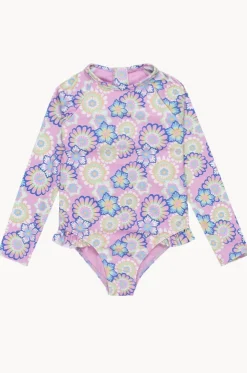 Girls Flower Party Sunsuit