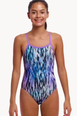 Girls Fly Dye Single Strap One Piece