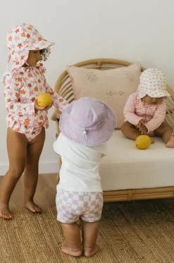 Girls Frayed Bucket Hat
