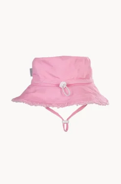 Girls Frayed Bucket Hat
