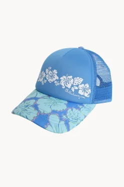 Girls Happy Hibiscus Trucker Cap