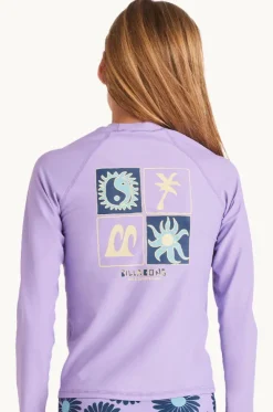 Girls Heat Wave Long Sleeve Suntop
