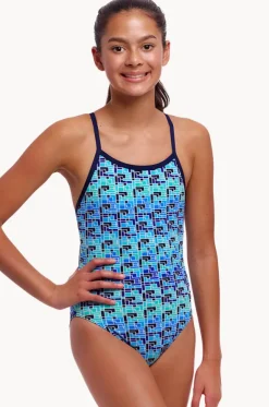 Girls Jack Stack Single Strap One Piece