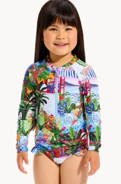Girls La Boca Zip Sunsuit