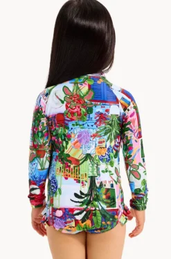 Girls La Boca Zip Sunsuit