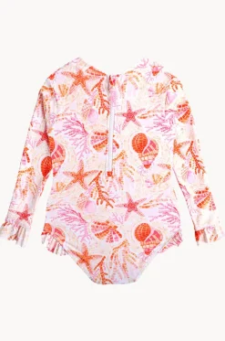 Girls La Mer Frill Sunsuit