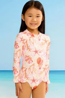 Girls La Mer Frill Sunsuit