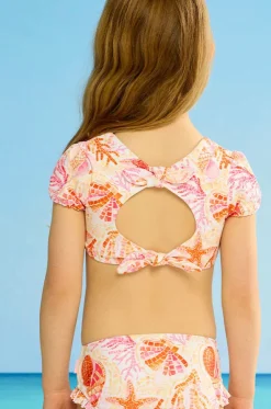 Girls La Mer Short Sleeve Crop Set