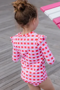 Girls Lollipop Check Suntop