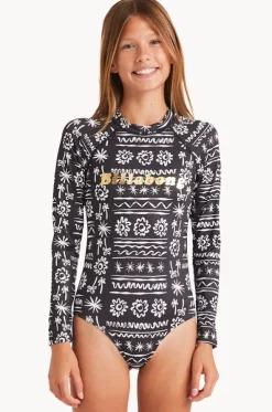 Girls Lost On You Long Sleeve Sunsuit