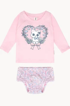 Girls Meow Meow Suntop Set