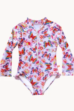 Girls Miss Aloha Long Sleeve Sunsuit