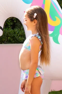 Girls Miss Dazzle Frill Crop Set