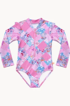 Girls Miss Dollhouse Long Sleeve Sunsuit