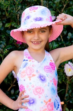 Girls Miss Peony Reversible Sunhat