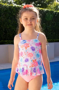 Girls Miss Peony Tankini Set