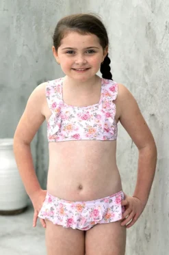 Girls Miss Rosie Frill Crop Set