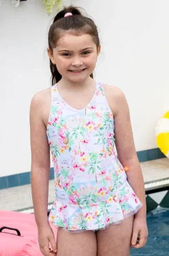 Girls Miss Vacay Frill One Piece