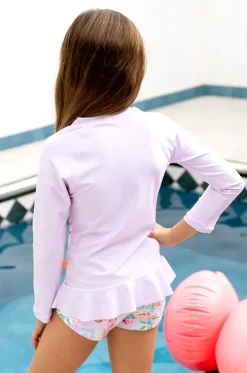 Girls Miss Vacay Long Sleeve Suntop Set